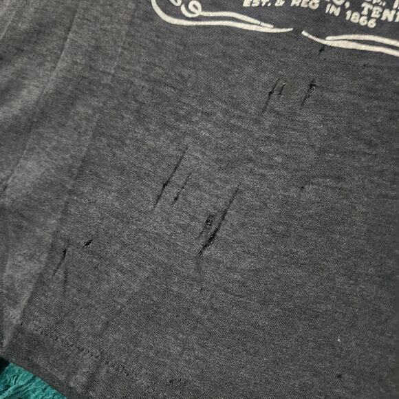 Vintage Jack Daniel’s Old No.7 Tennessee Whiskey Tee Distressed Black 18x25 - Picture 6 of 7
